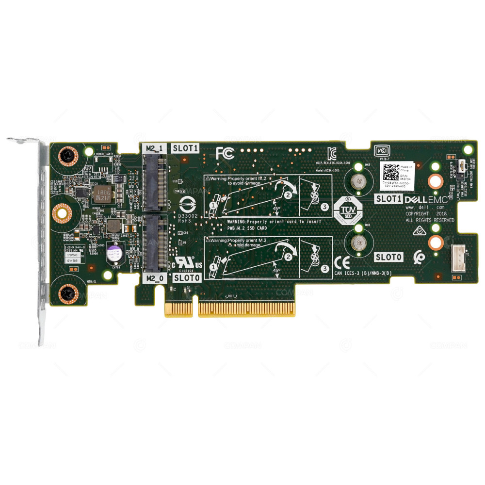 61F54 LP DELL DUAL M.2 SATA SSD BOSS S1 CARD FOR DELL POWEREDGE LOW PROFILE